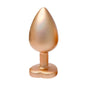 Gleaming Love Pearl Gold Butt Plug Large