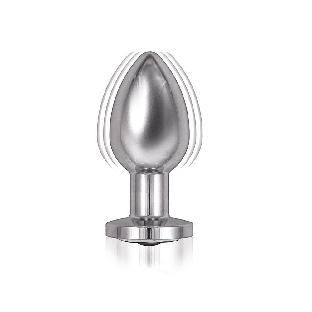 Ass Sation Remote Vibrating Butt Plug Silver