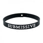 Black Silicone Submissive Collar