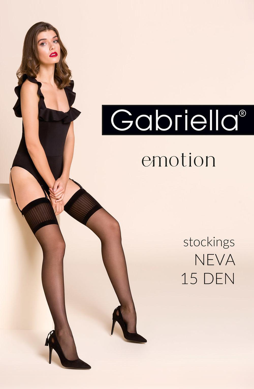 Gabriella Calze Neva 256 Black Stockings