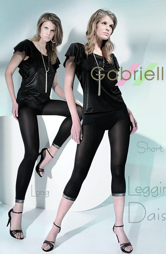 Gabriella Daisy Long Leggings Black