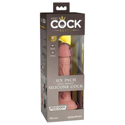 King Cock Elite 6 Inch Dual Density Dildo Caramel