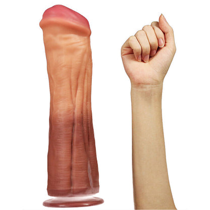 Lovetoy 12 Inch Dual Layered Silicone Horse Cock