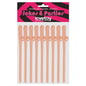 Lovetoy Pack Of 9 Willy Straws Flesh Pink