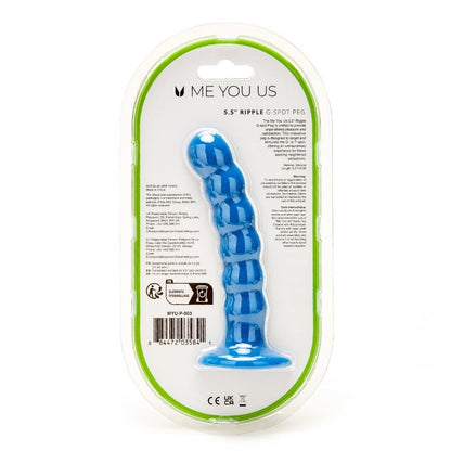 Me You Us 5.5 Inch Ripple G Spot Peg Dildo