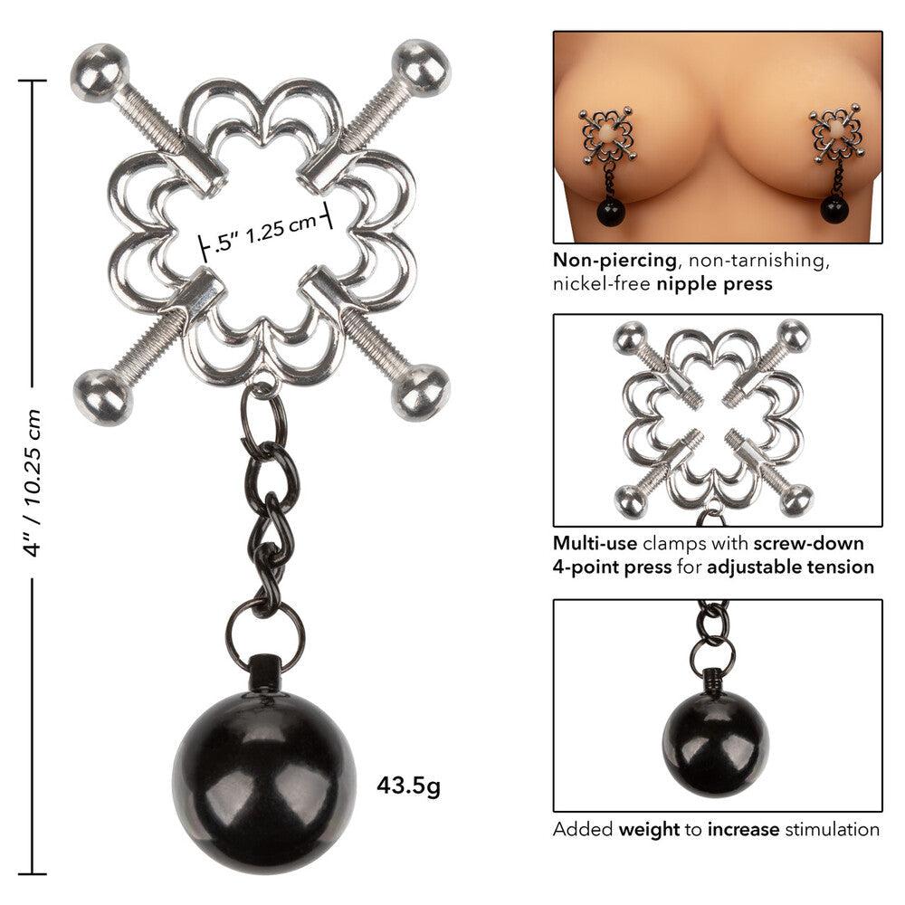 Nipple Grips  4 Point Weighted Nipple Press