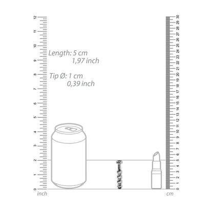 Ouch Urethral Sounding Stainless Steel Ridged Plug