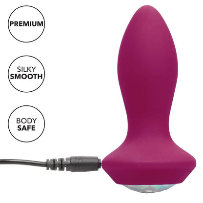 Power Gem Butt Plug Vibrating Crystal Probe PETITE