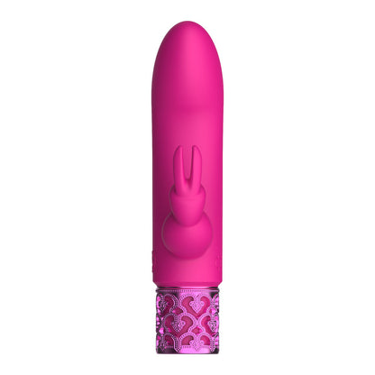 Royal Gems Dazzling Rechargeable Rabbit Bullet Pink