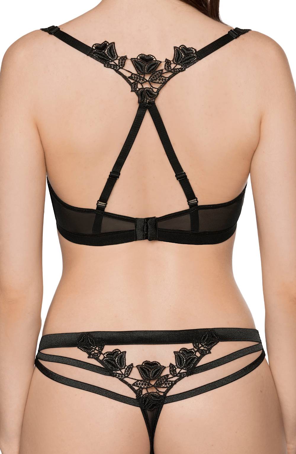 Roza Lisbet Black Thong