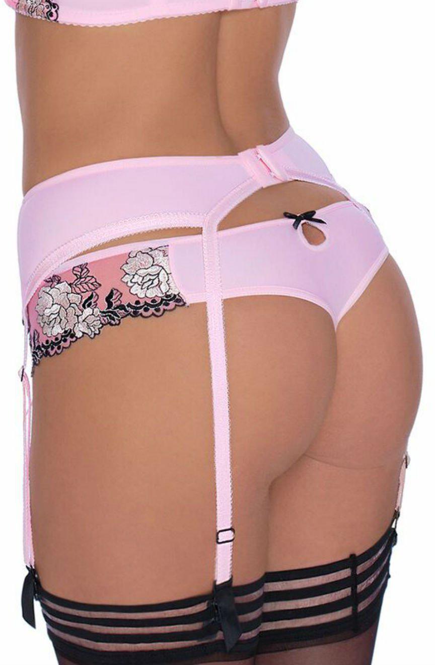 Roza Natali Pink Suspender Belt