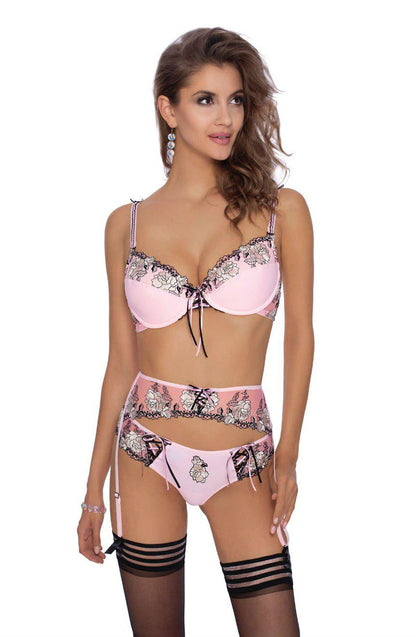 Roza Natali Pink Suspender Belt