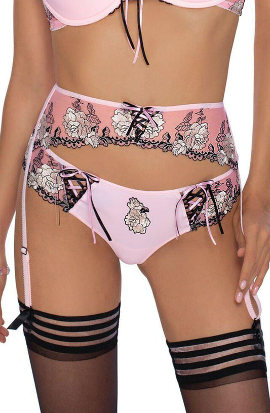 Roza Natali Pink Suspender Belt