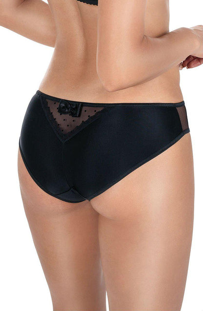 Roza Nefer Brief Black-Salmon