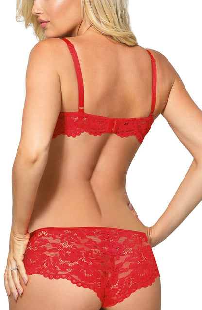 Roza Newia Red Push Up Bra