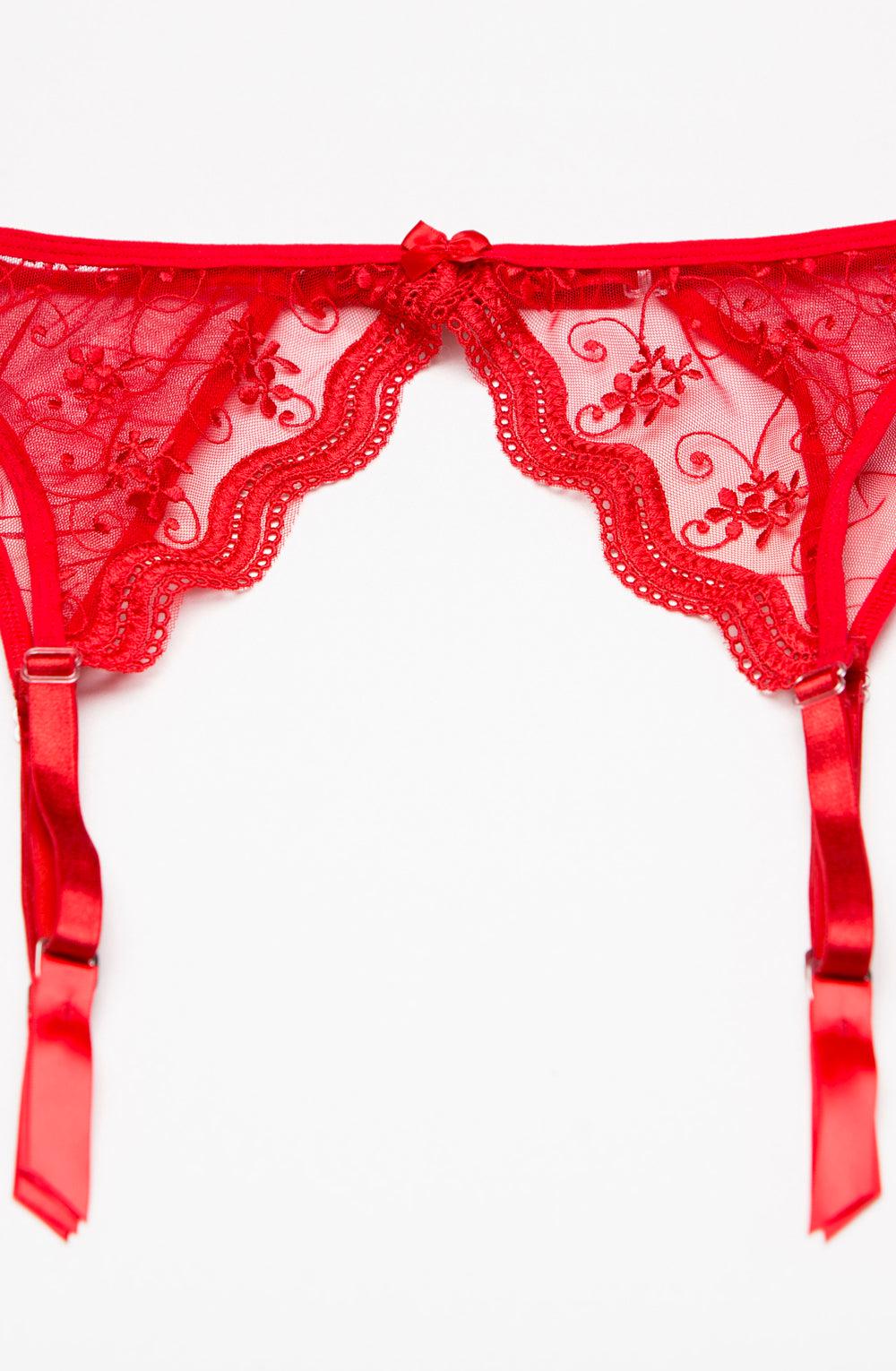 Shirley Of Hollywood 622 Garter Belt Red