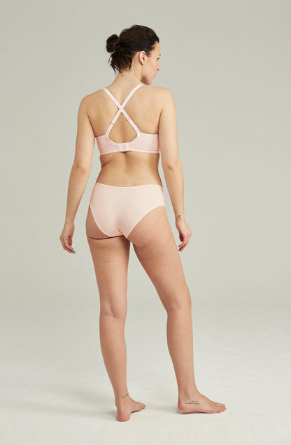 The Second Skin Stretch Mid Rise Brief Blush Pink