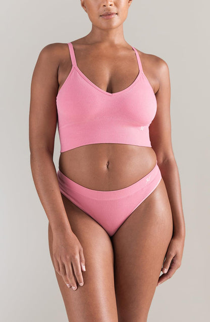 The Tencel High Leg Brief Rose Pink