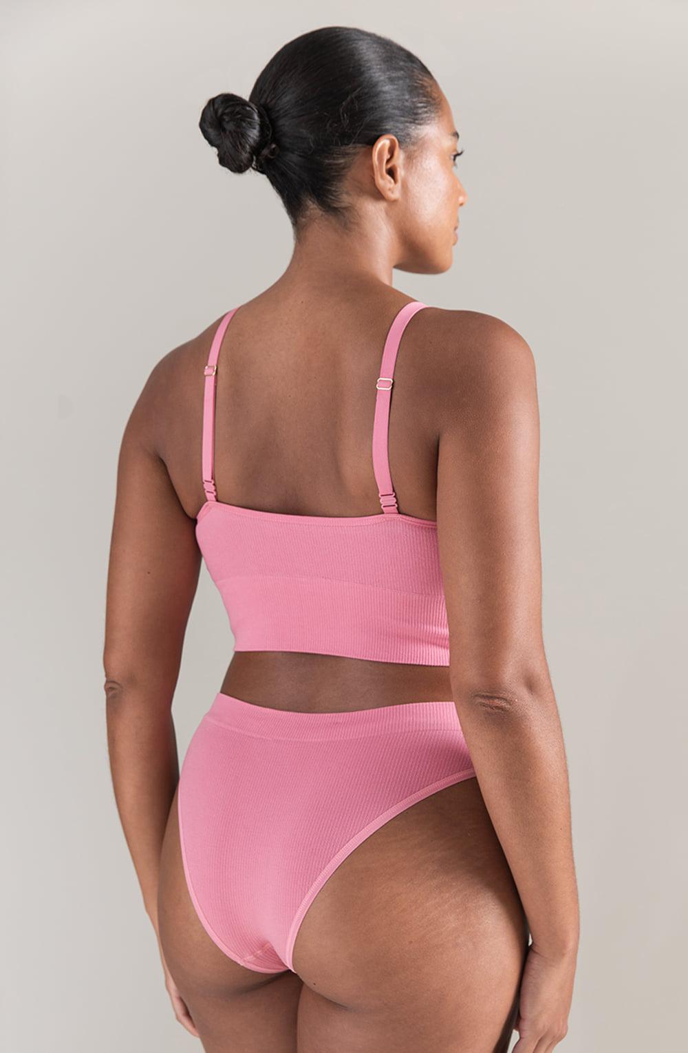 The Tencel High Leg Brief Rose Pink