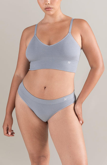 The Tencel High Leg Brief Storm Grey