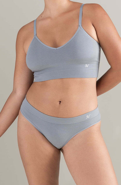 The Tencel High Leg Brief Storm Grey