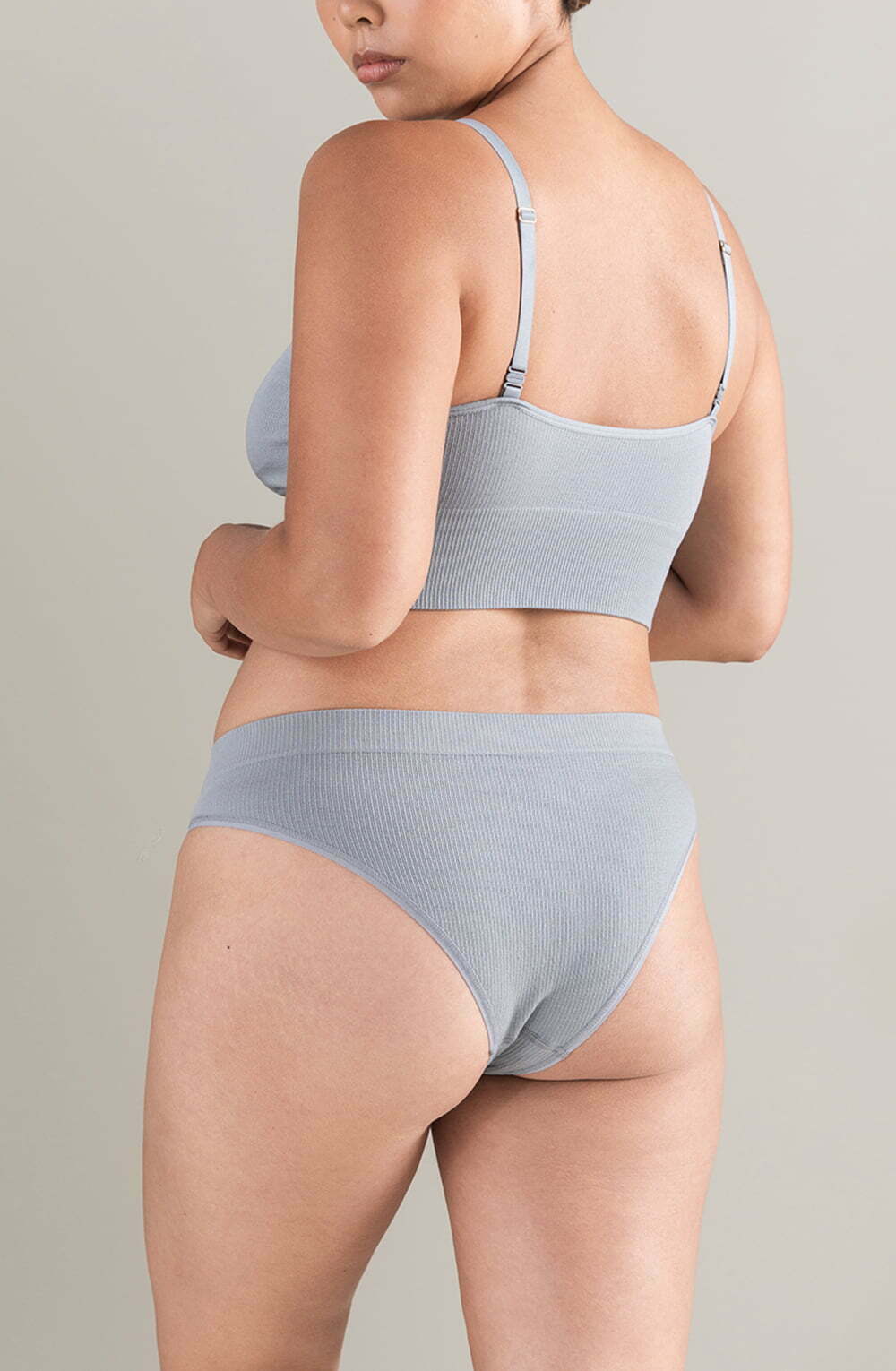 The Tencel High Leg Brief Storm Grey