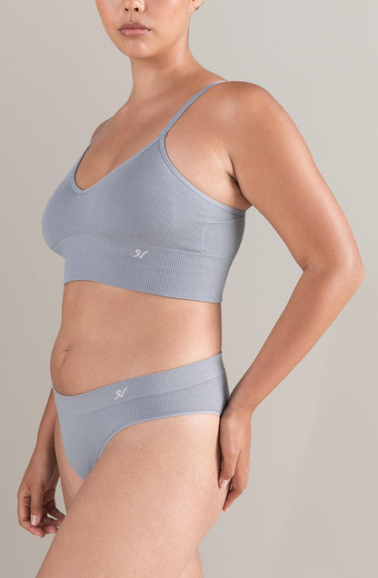 The Tencel High Leg Brief Storm Grey