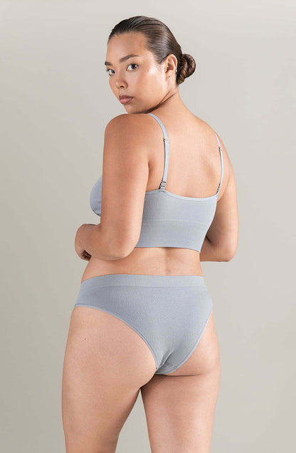 The Tencel High Leg Brief Storm Grey