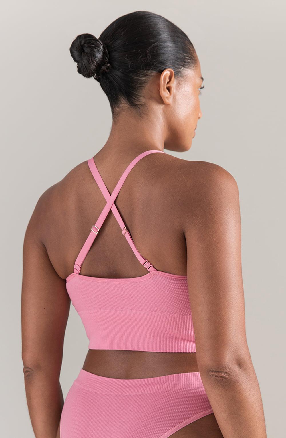 The Tencel Seamless Bralette Rose Pink