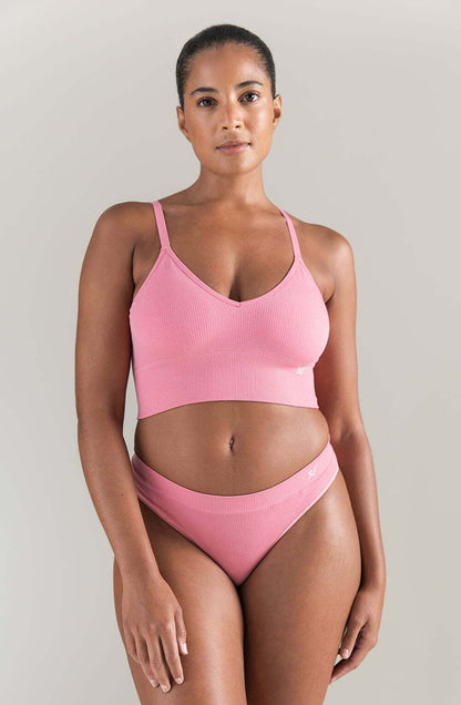 The Tencel Seamless Bralette Rose Pink