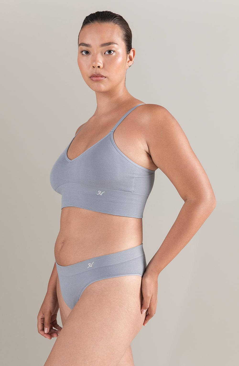 The Tencel Seamless Bralette Storm Grey