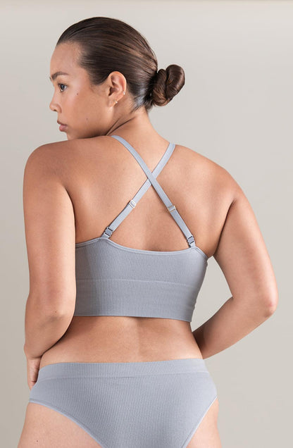 The Tencel Seamless Bralette Storm Grey