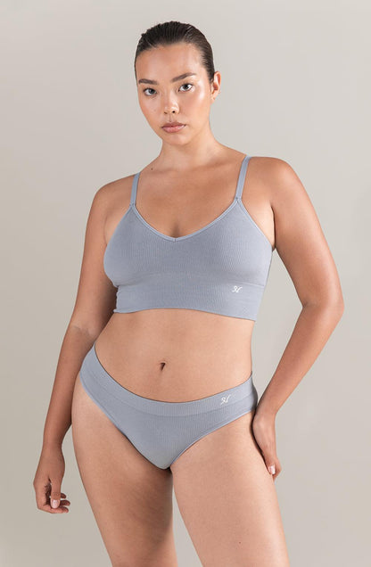 The Tencel Seamless Bralette Storm Grey