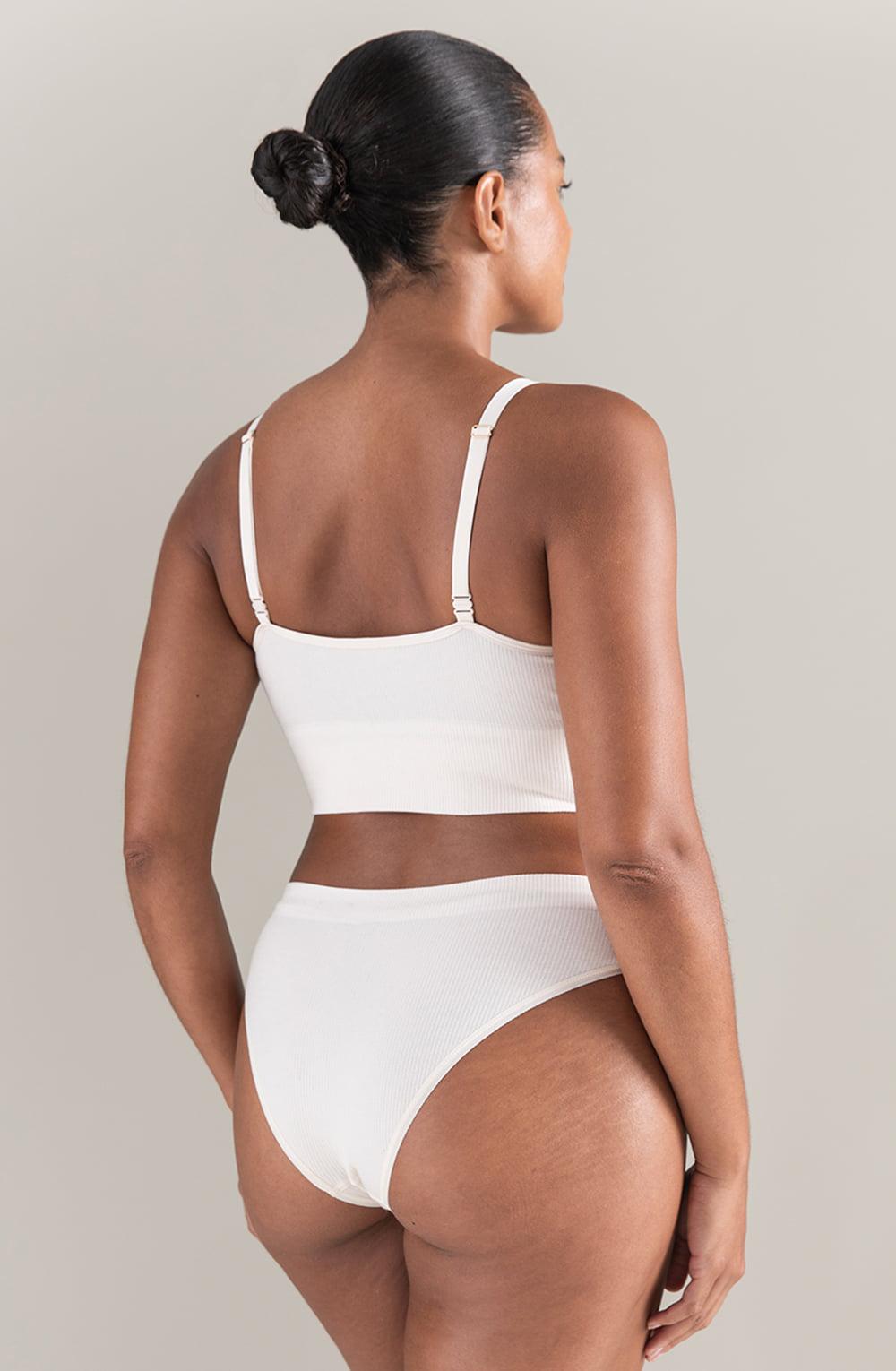 The Tencel Seamless Bralette White Sand