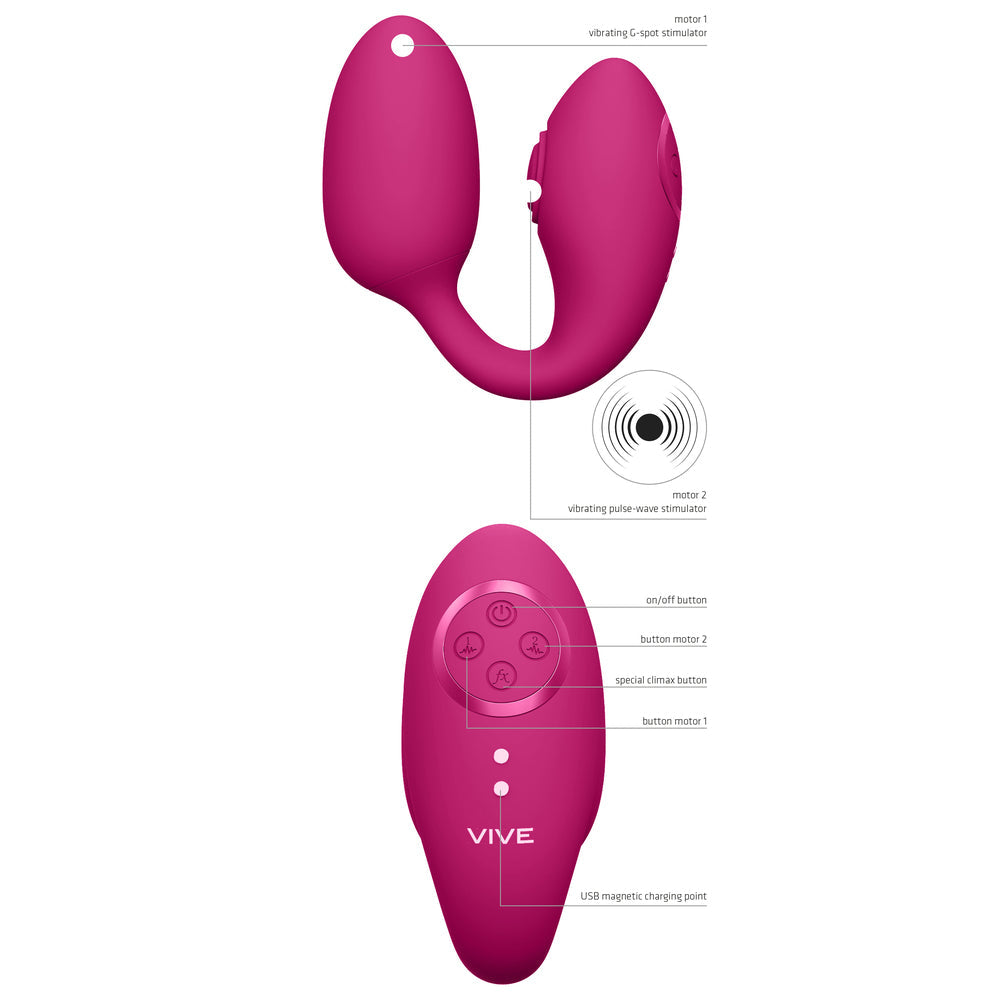 Vive Aika Pulse Wave And Vibrating Love Egg Pink