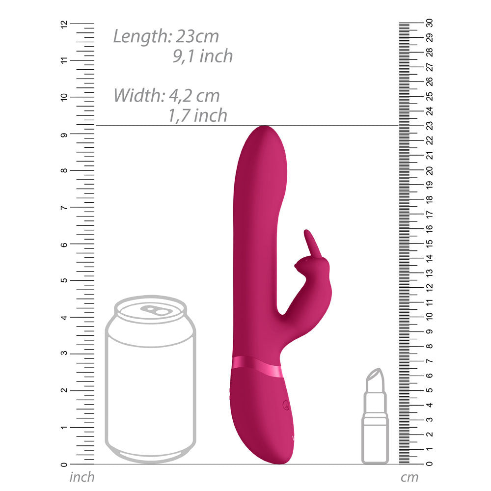 Vive Amoris Pink Rabbit Vibrator With Stimulating Beads