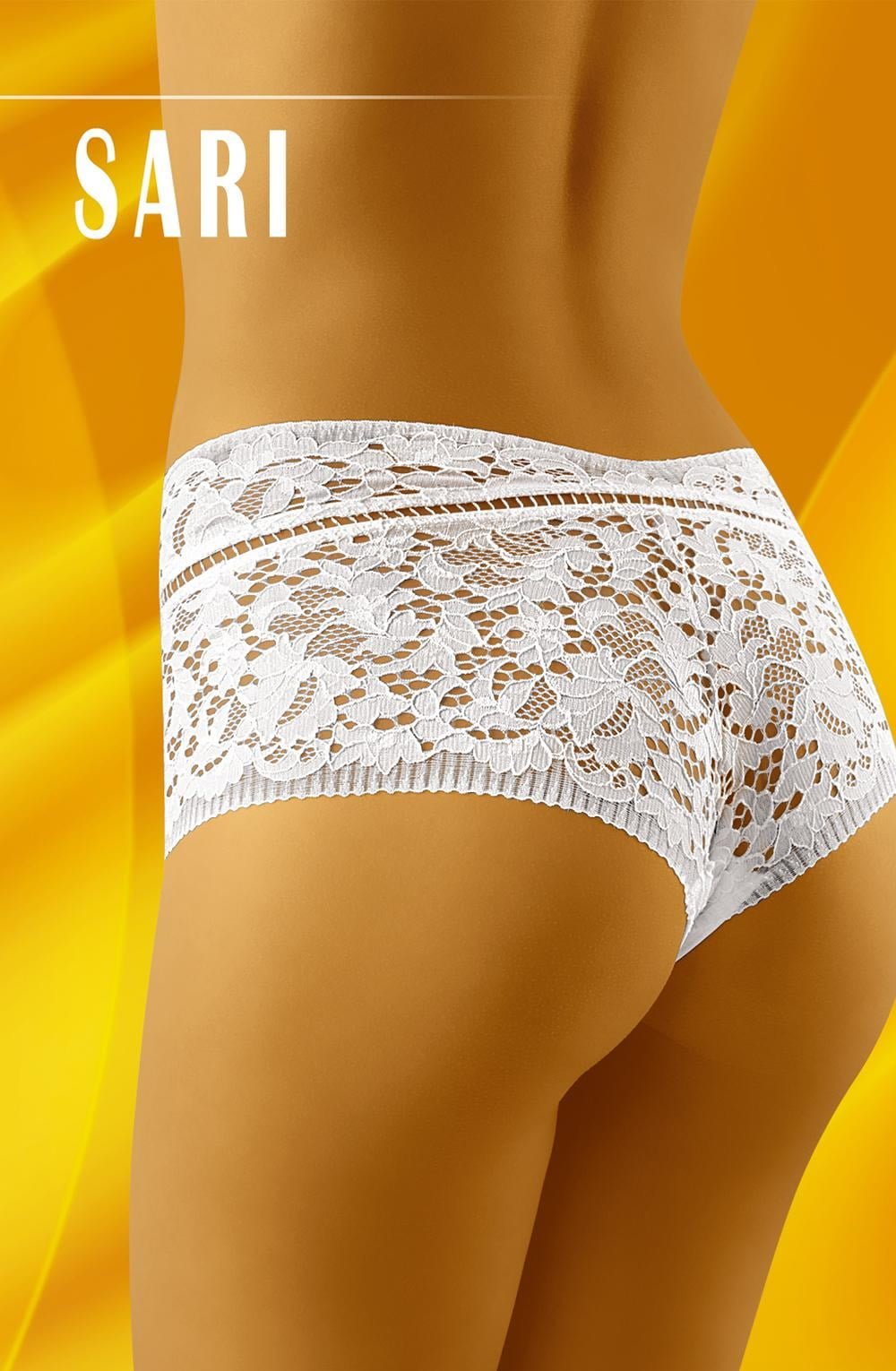 Wolbar Sari White  Shorts