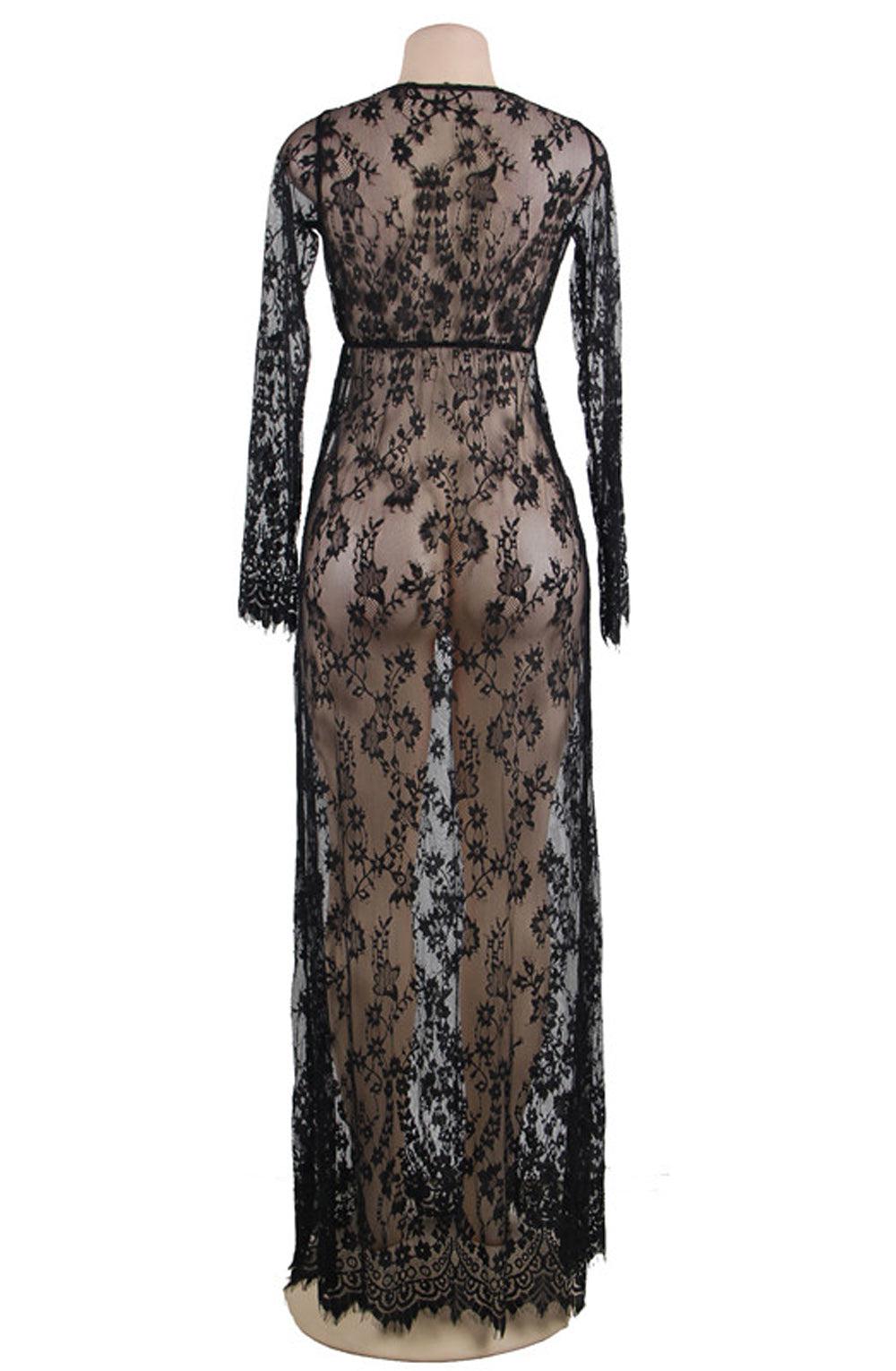 Yesx Yx826 Long Gown & Thong