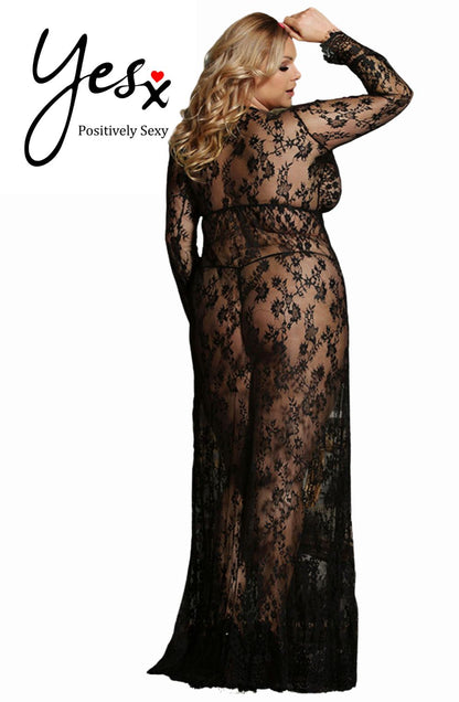 Yesx Yx826Q Long Gown & Thong