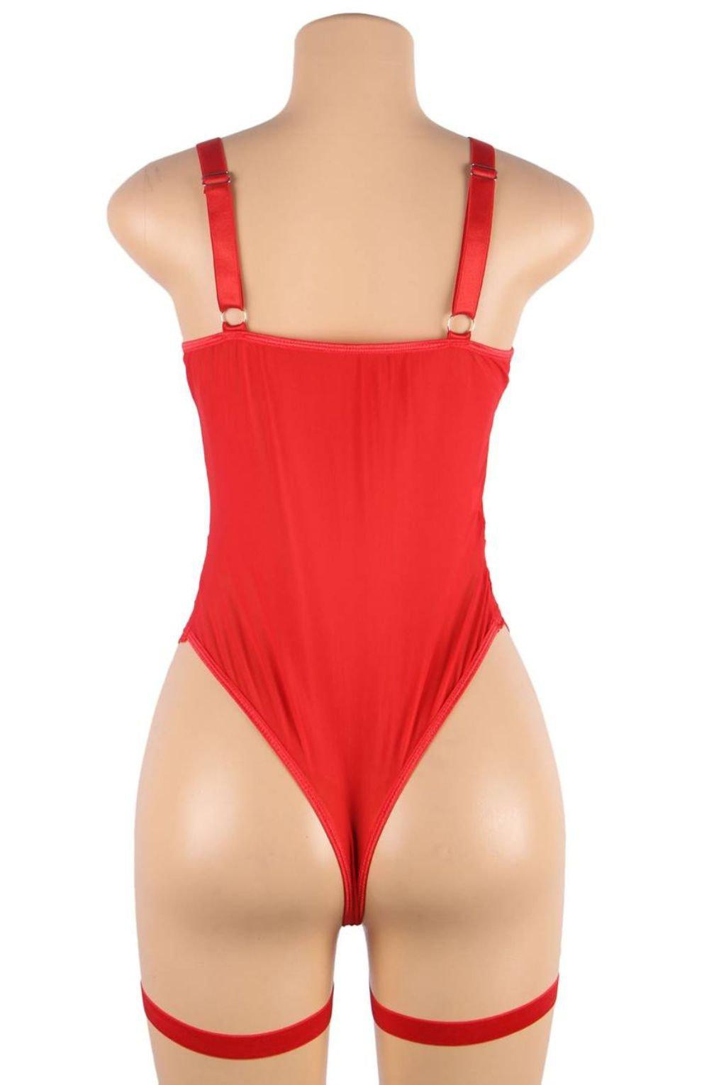 Yesx Yx858 Red Bodysuit