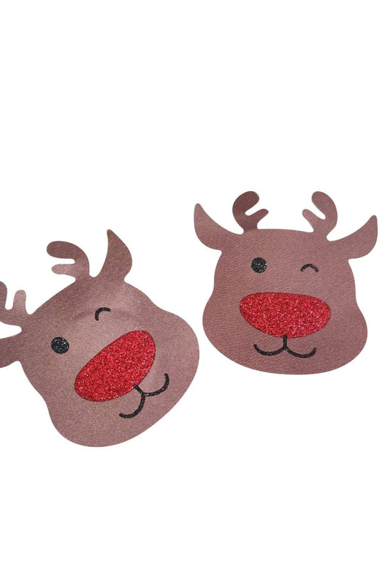 Yesx Yx960 Brown/Red Reindeer Nipple Covers