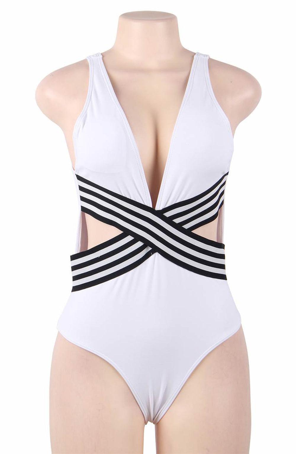 Yesx Yx962 One Piece Swimsuit White