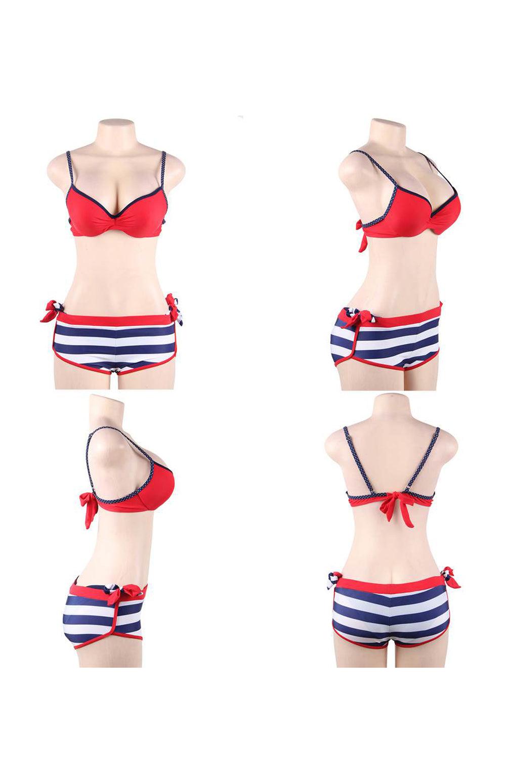 Yesx Yx964 Bikini 3 Piece Set Red