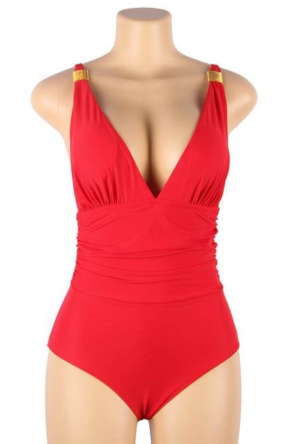 Yesx Yx967 One Piece Swimsuit Red