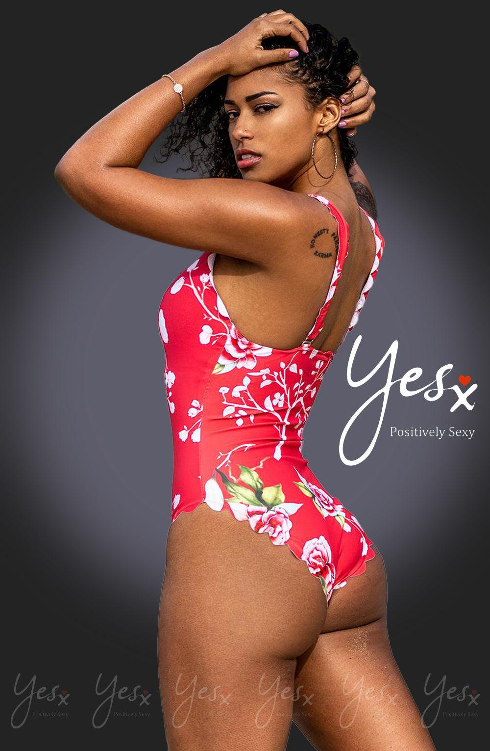 Yesx Yx978 One Piece Swimsuit Pink