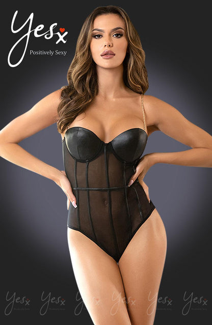 Yesx Yx988 Bodysuit Black