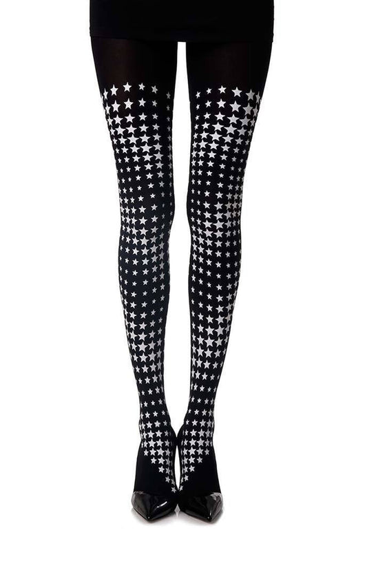 Zohara Diamonds In The Sky" Print Tights"