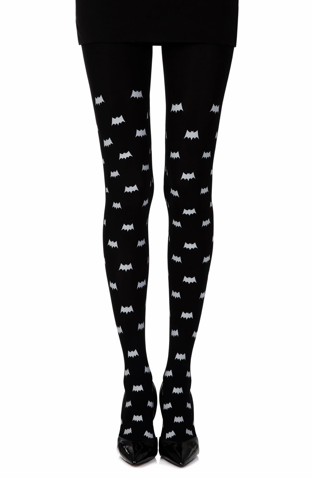 Zohara "Super Hero" Black Print Tights