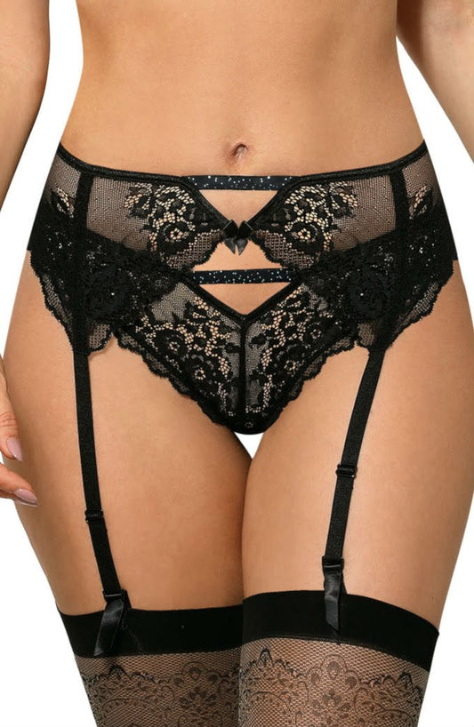 Roza Kena Black Suspender Belt